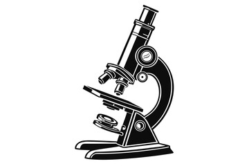 microscope isolated on white