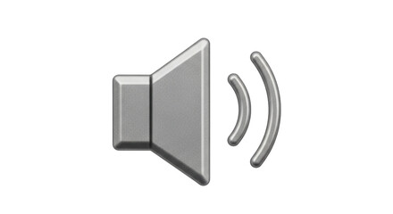 Isolated Loudspeaker Sound, Vector Illustration for Volume Control and Media Design