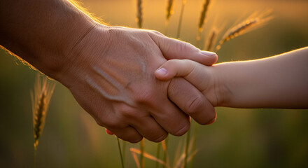 handshake parents and children