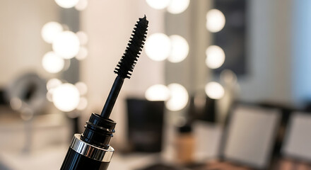 Black Mascara Wand Close-up