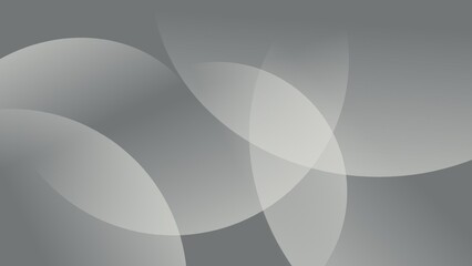 Abstract Gray Overlapping Circles Background