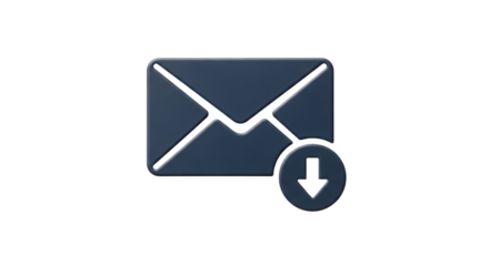 Isolated Mail Download Icon