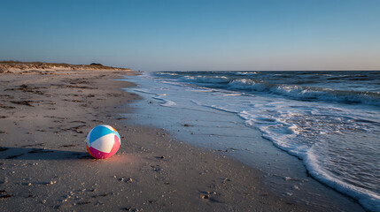 beach ball on the beach