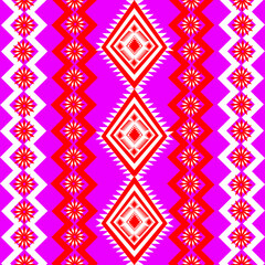 seamless christmas pattern
A seamless pixel-art pattern inspired by tribal embroidery, featuring nested diamond shapes, eight-pointed star motifs, and zigzag chevron stripes in vibrant red, white, 