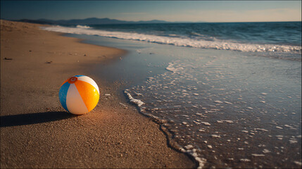 beach ball on the beach