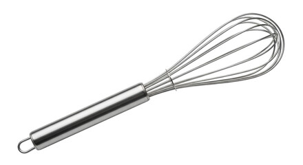 Isolated Stainless Steel Whisk