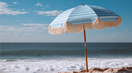 a beautiful umbrella on the beach