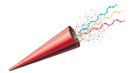 Isolated Party Popper