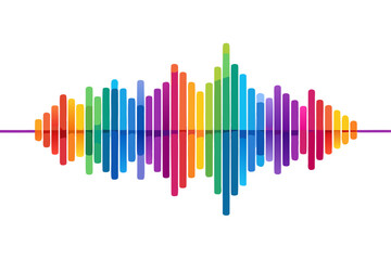 Abstract Gradient Light Waves Background – Vibrant Neon Colors with Vertical Lines