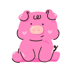 cute little piggy doodle.