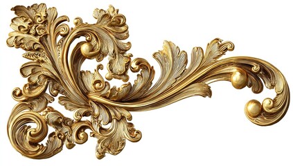 Ornate golden scrollwork design (2)