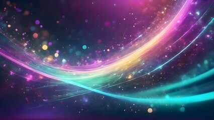 Purple and blue abstract wallpaper with glowing circles and scattered stars forming a futuristic digital pattern ideal for modern creative backgrounds and artistic decoration