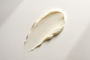 Cream Swatch on White Background