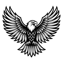 Majestic eagle soaring outstretched wings, a symbol of freedom power, , embodying strength grace in flight