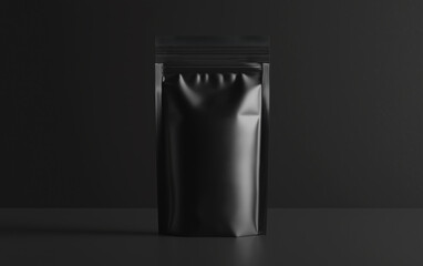 Coffee bag mockup, coffee pouch for coffee beans take away. Packaging mockup, minimal branding design project. Template takeout bag, take away pouch. Mockup doypack template isolated on background