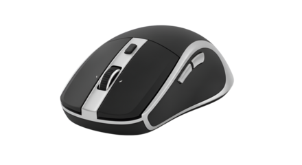 Computer mouse with scroll wheel isolated PNG with Transparent Background