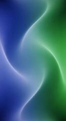 A smooth, flowing design features a captivating blend of cool blue and vibrant green hues, creating a dynamic and abstract composition.