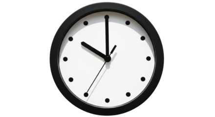 Isolated Clock Ten O'Clock