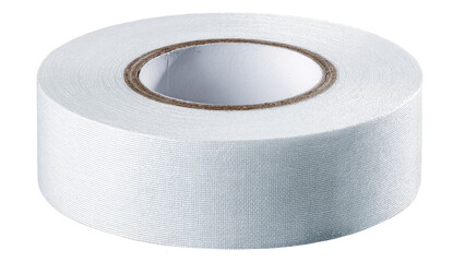 Rolled white adhesive tape