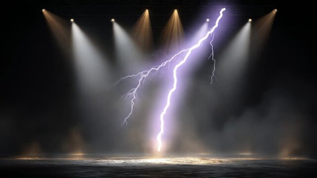 Lightning strike stage spotlight