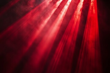 Beams of spotlight on a red background