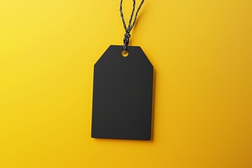 Blank tag label mockup 3d rendering