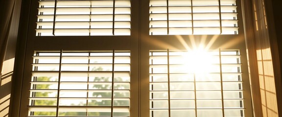 closed window with jalousie