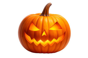 Halloween Jack-o&rsquo;-Lantern pumpkin isolated on white background