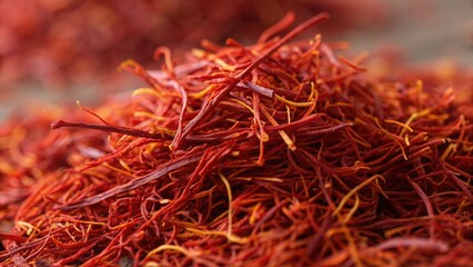 Fototapeta premium close up of Saffron