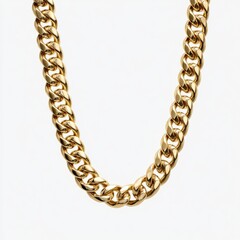 Obraz premium Gold chain necklace, thick links