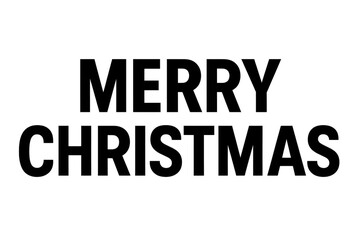 Obraz premium Merry christmas lettering celebrating winter holiday season with transparent background