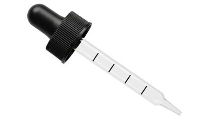 Isolated Medicine Dropper for Liquid Medication Dispensing in Eye, Ear, Nose, or First Aid