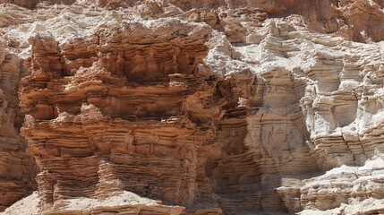 Glowing sedimentary rock layers pulsing with ancient energy, revealing Earth's geological history.