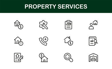 Economy and Trade Essentials – Professional Line Icon Set Featuring Minimal, Modern, Editable Outline Graphics for Financial and Global Business Themes