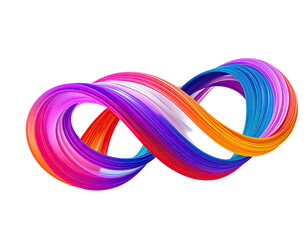 Vibrant abstract infinity symbol