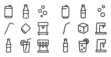 Minimalist Soda Icons