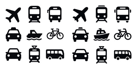 Minimal Transport Icons