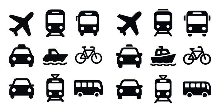 Minimal Transport Icons