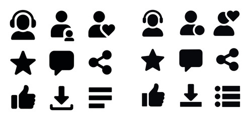 Podcast Icon Set