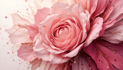 abstract pink rose background