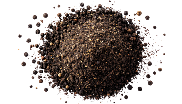 A top-down view of ground spice