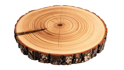 Close-up of a wooden tree slice