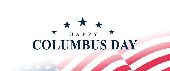 Happy Columbus day background banner Poster Post Design illustration
