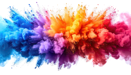 Vibrant explosion of colorful powder (1)