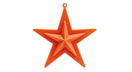 Obraz premium Isolated Orange Star Ornament