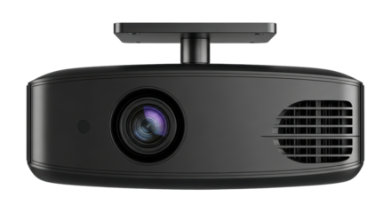 Isolated projector for home cinema, office or conference room use, modern design