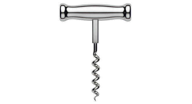 Isolated Corkscrew Wine Opener - Powered by Adobe