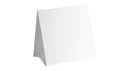 Blank tabletop triangular sign