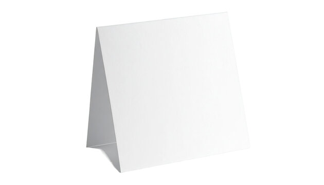 Blank tabletop triangular sign