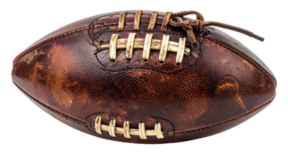 Worn American football